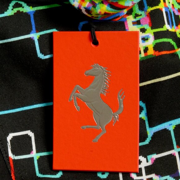 Scuderia Ferrari Men's "X-Spectrum" Printed Cotton Crewneck Short Sleeve T-Shirt - Picture 6 of 6